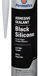 81173 (16C)BLACK SILLICONE ADHESIVE SEAL CART 12.9OZ