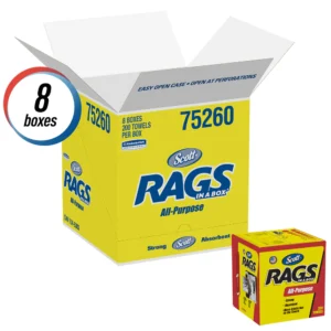 SCOTT RAGS ALL-PURPOSE PACK OF 8 boxes