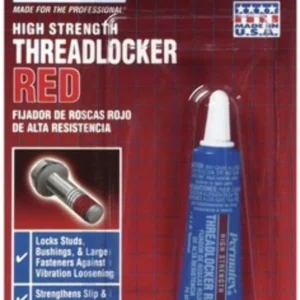 27100 PERMATEX THREADLOCKER HI STRENGTH RED SMALL 20OZ
