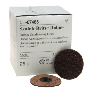 3" (7485) BROWN COARSE ROLOC SURFACE CONDITIONING DISC 25/BAG
