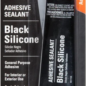 81158 (16BR) BLACK SIL. ADHESIVE SEAL TUBE 3OZ